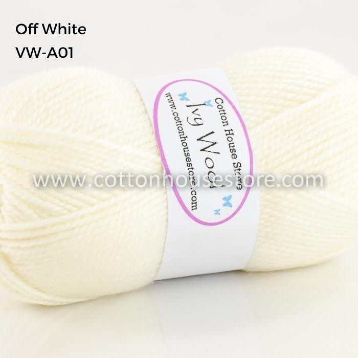 Ivy Wool 100g 3mm Benang Kait Yarn VW