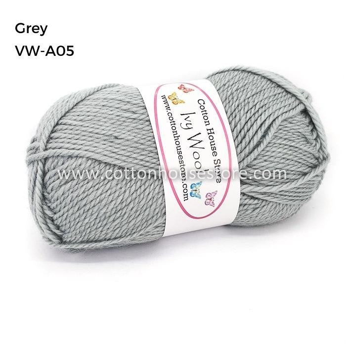 Ivy Wool 100g 3mm Benang Kait Yarn VW