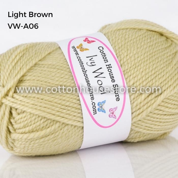 Ivy Wool 100g 3mm Benang Kait Yarn VW