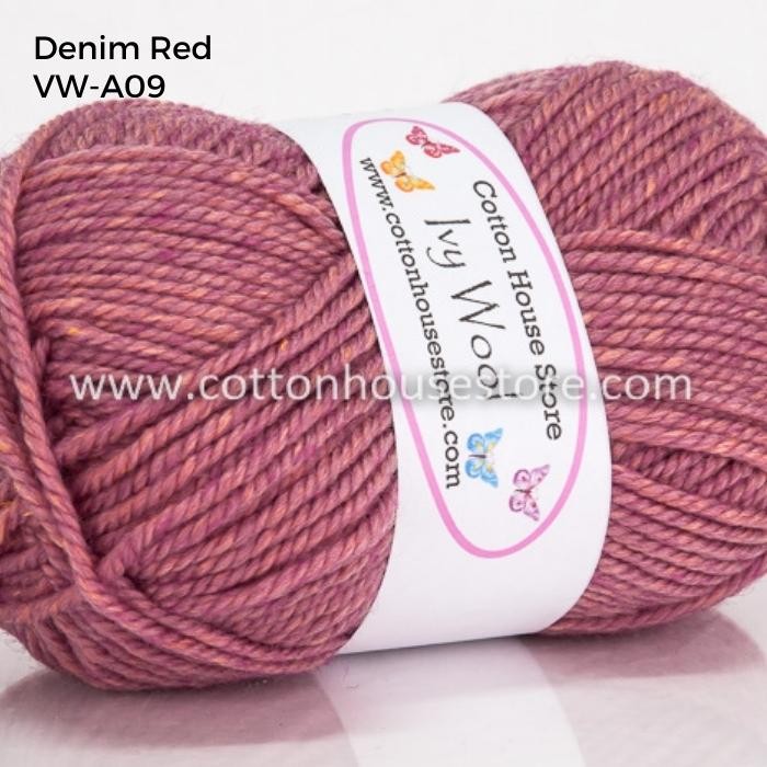 Ivy Wool 100g 3mm Benang Kait Yarn VW