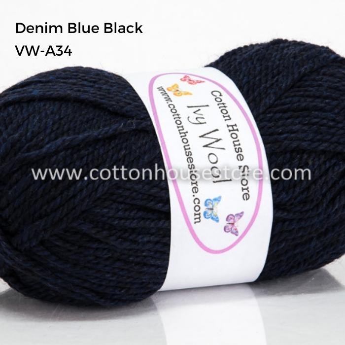 Ivy Wool 100g 3mm Benang Kait Yarn VW