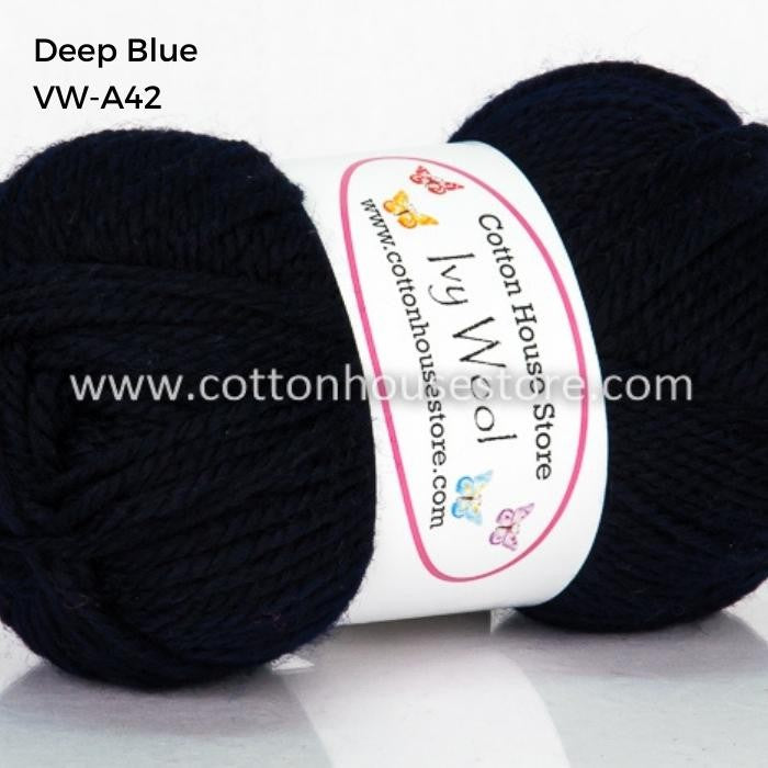 Ivy Wool 100g 3mm Benang Kait Yarn VW