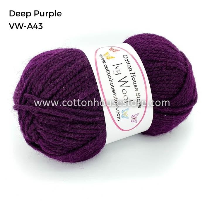 Ivy Wool 100g 3mm Benang Kait Yarn VW