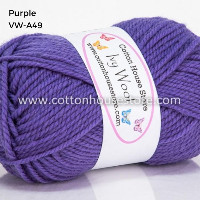 Ivy Wool 100g 3mm Benang Kait Yarn VW