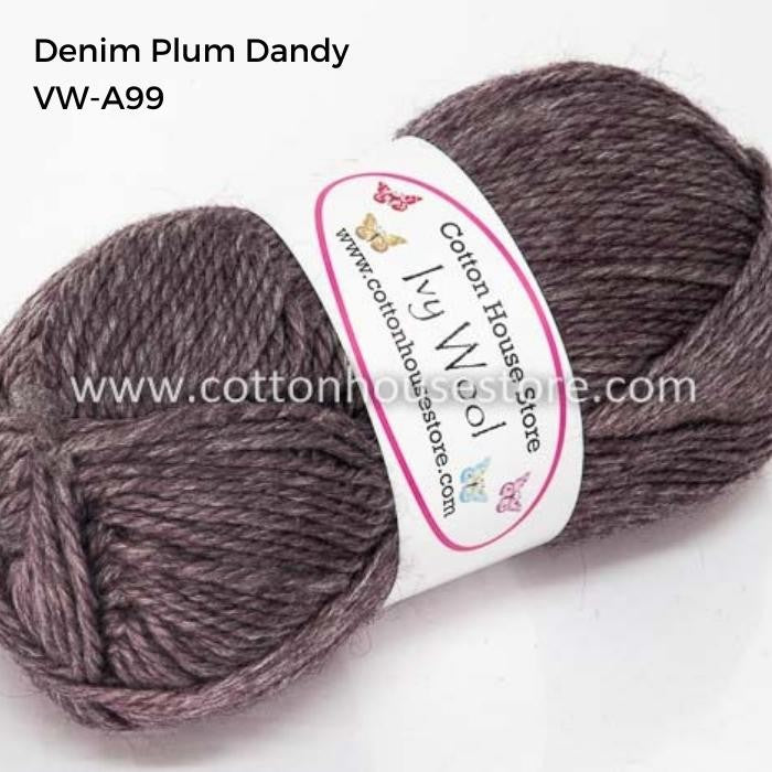 Ivy Wool 100g 3mm Benang Kait Yarn VW