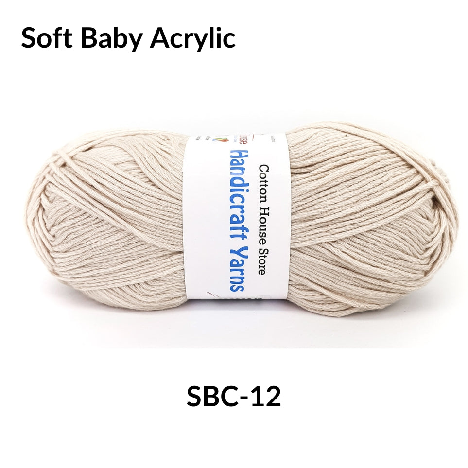 Soft Baby Acrylic 90-100g 2mm Benang Kait Yarn SBC