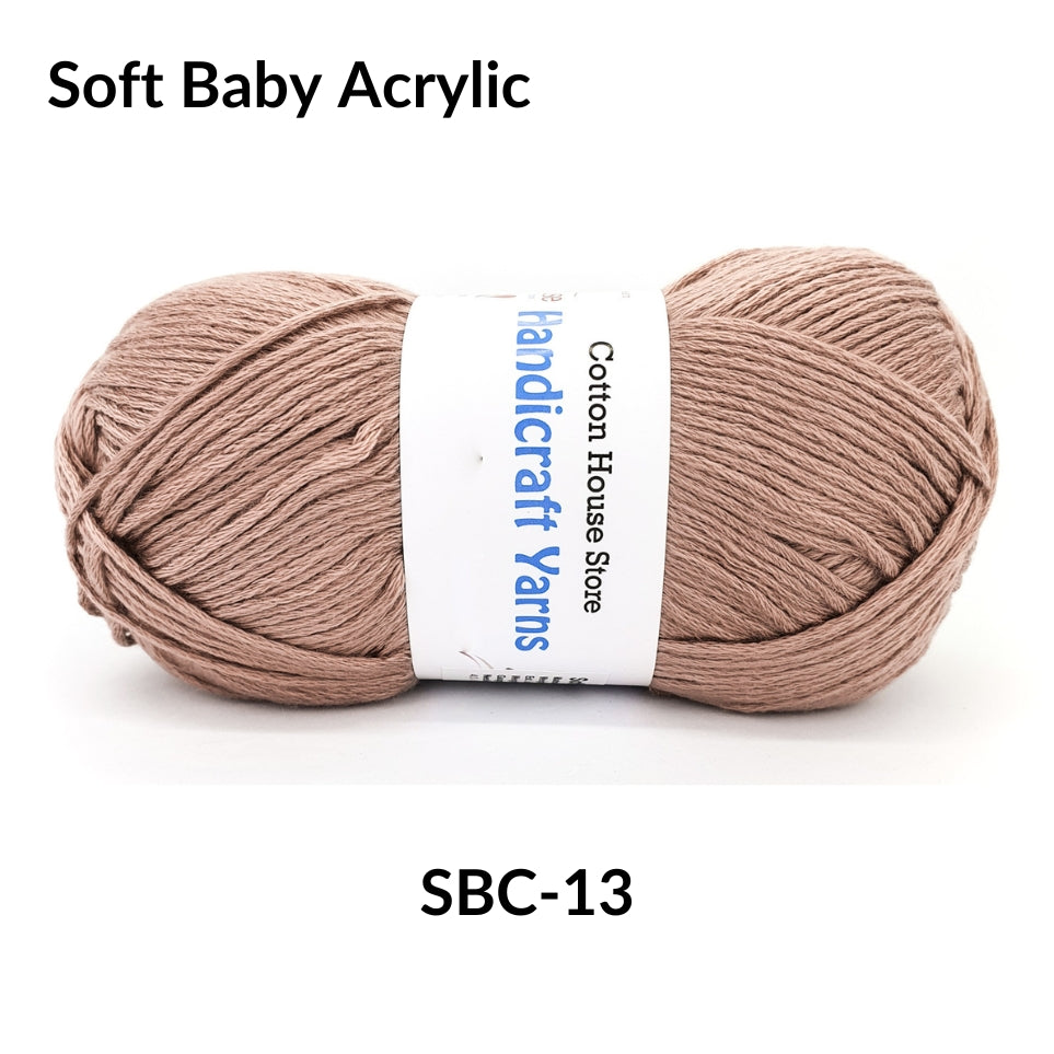 Soft Baby Acrylic 90-100g 2mm Benang Kait Yarn SBC