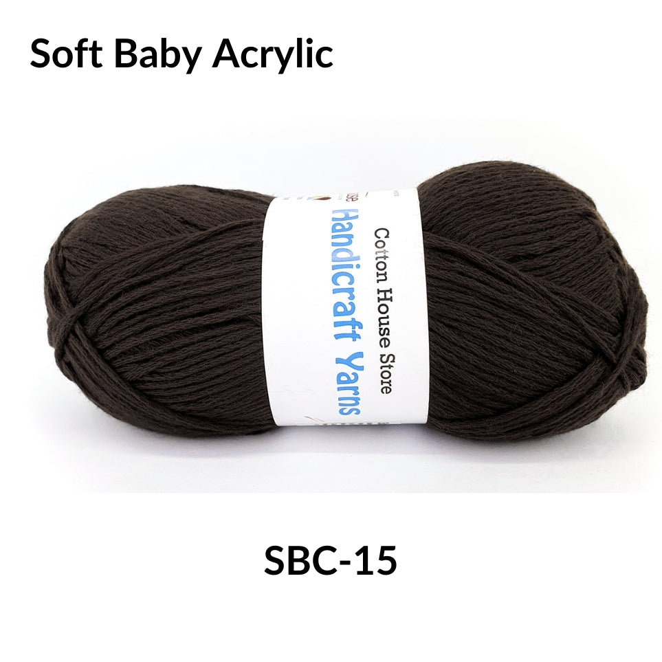 Soft Baby Acrylic 90-100g 2mm Benang Kait Yarn SBC