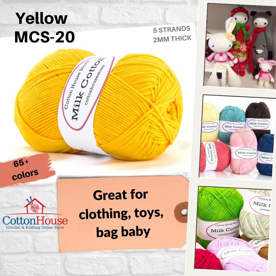 Milk Cotton Series 110-120g 5ply 2mm Amigurumi Baby Benang Kait Yarn Page01 MCS