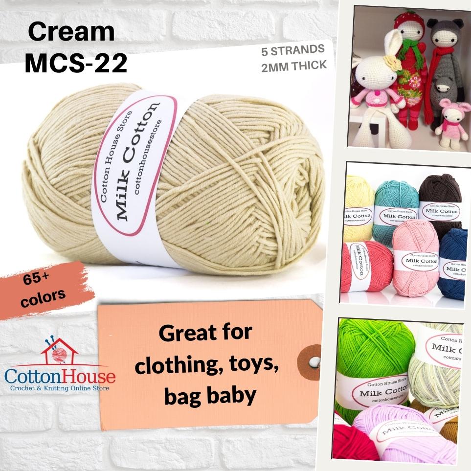 Milk Cotton Series 110-120g 5ply 2mm Amigurumi Baby Benang Kait Yarn Page01 MCS