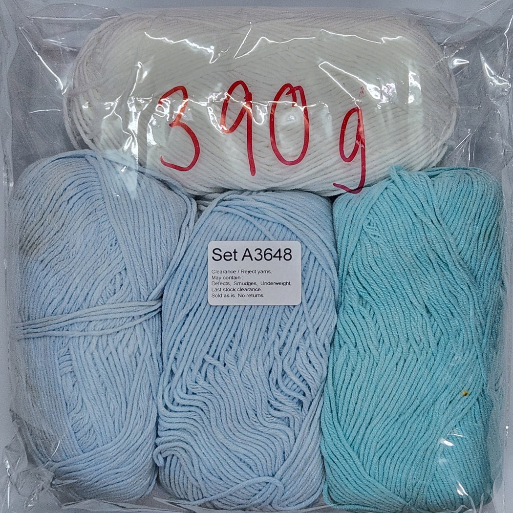 Soft Dream Cotton SDC Clearance / Reject yarns (4 balls per pack) Benang Kait