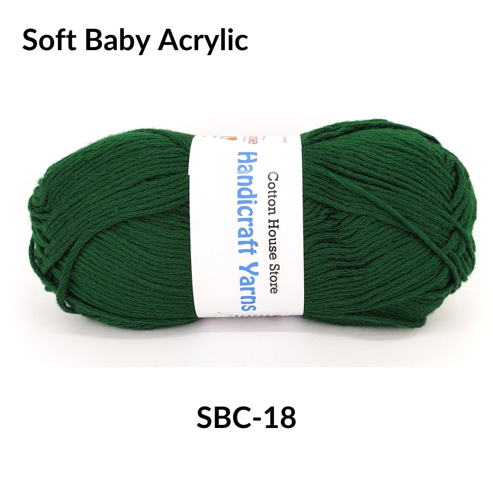 Soft Baby Acrylic 90-100g 2mm Benang Kait Yarn SBC