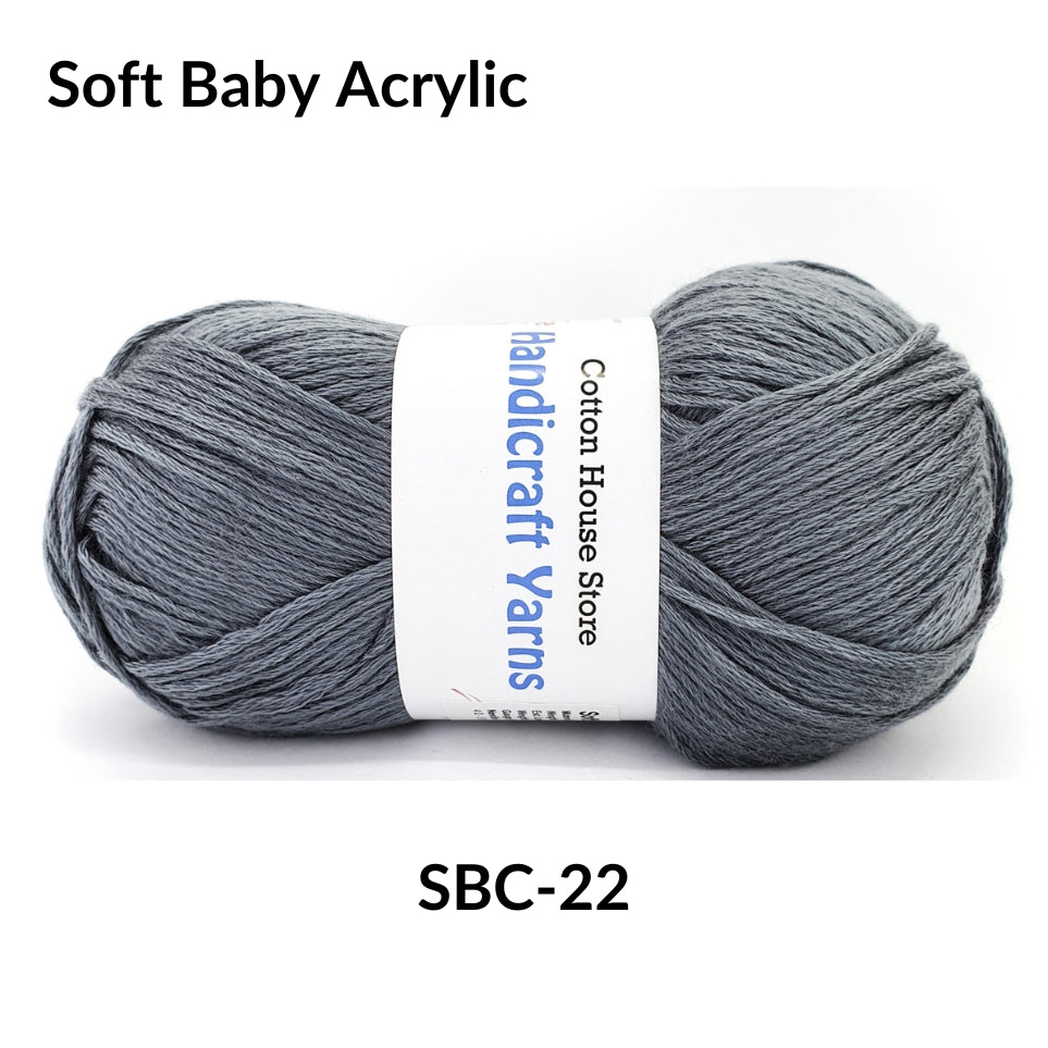 Soft Baby Acrylic 90-100g 2mm Benang Kait Yarn SBC