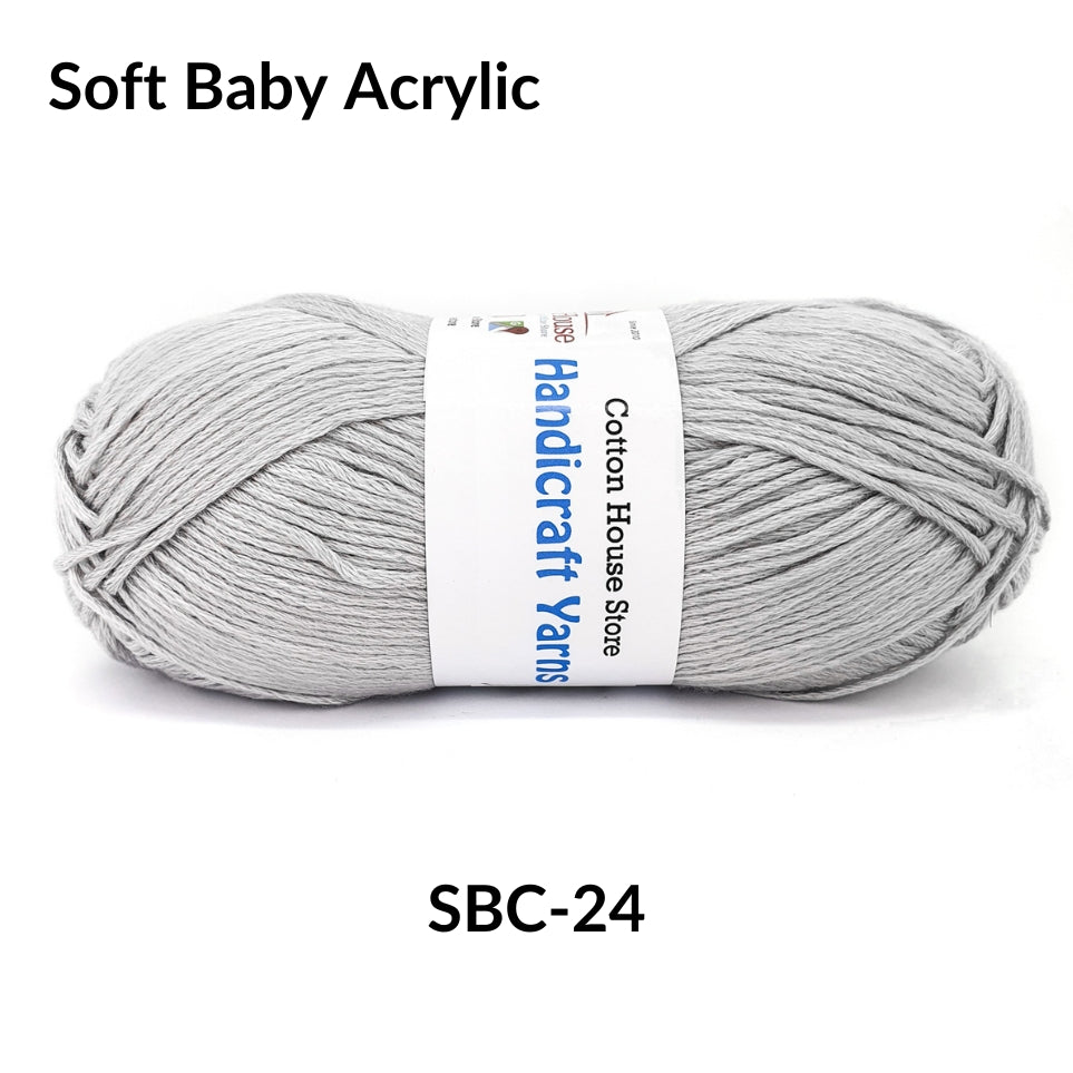 Soft Baby Acrylic 90-100g 2mm Benang Kait Yarn SBC