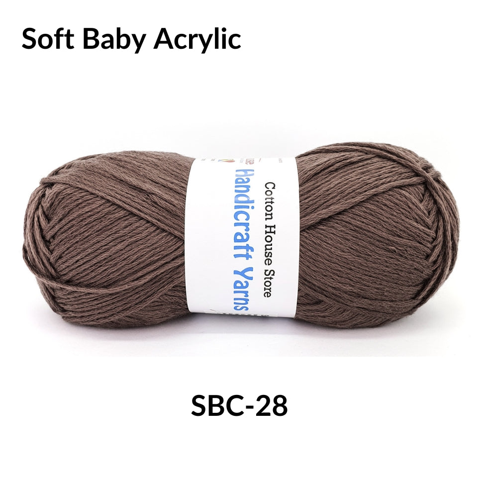 Soft Baby Acrylic 90-100g 2mm Benang Kait Yarn SBC