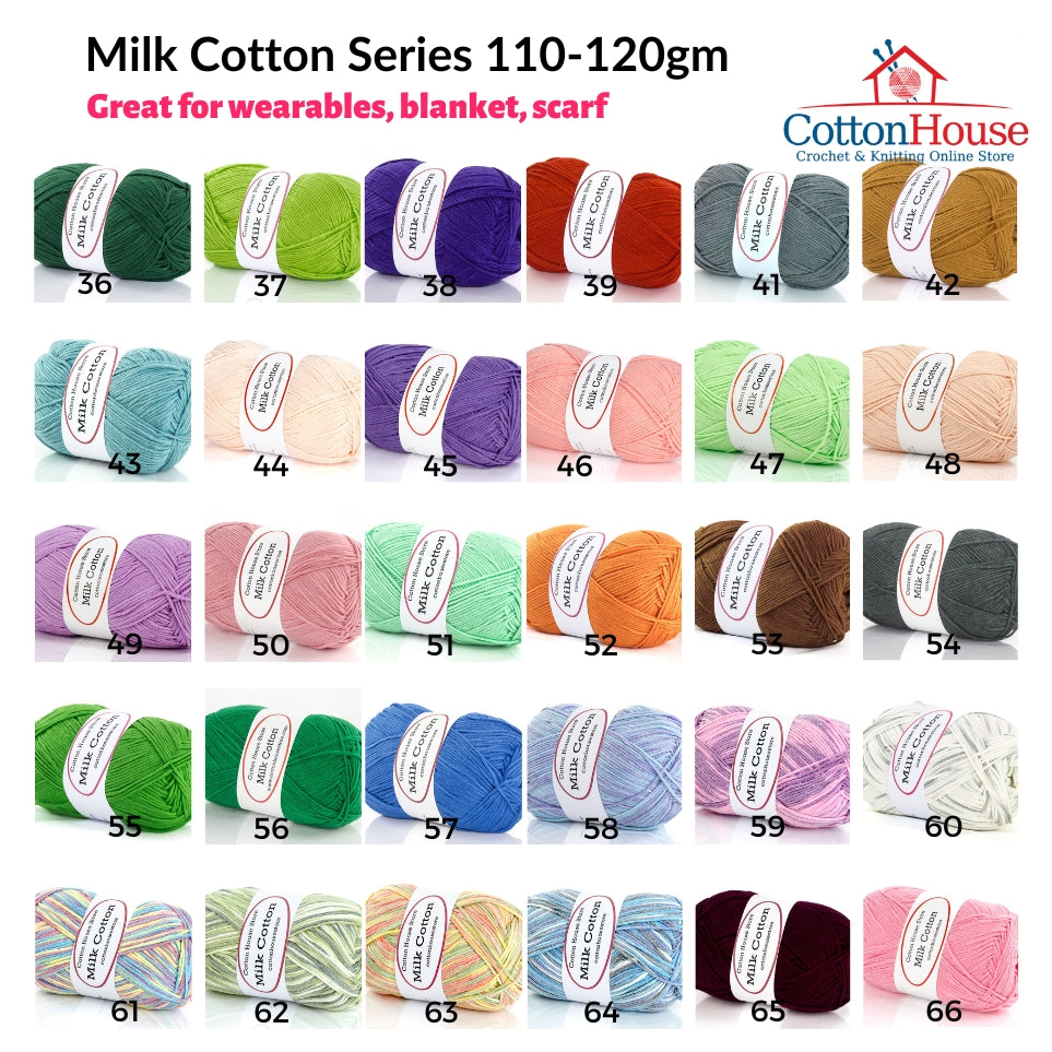 Milk Cotton Series 110-120g 5ply 2mm Amigurumi Baby Benang Kait Yarn Page02 MCS