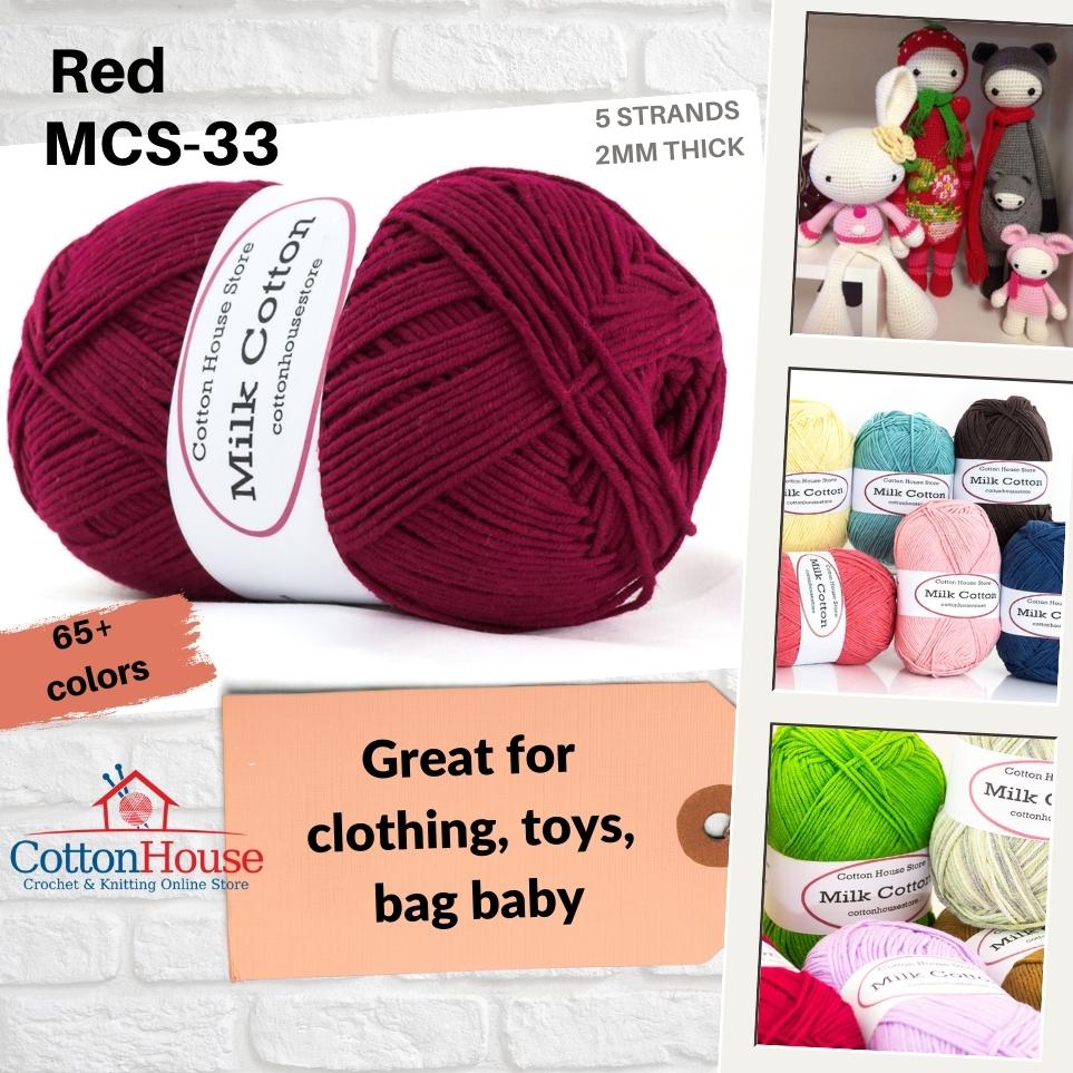 Milk Cotton Series 110-120g 5ply 2mm Amigurumi Baby Benang Kait Yarn Page01 MCS