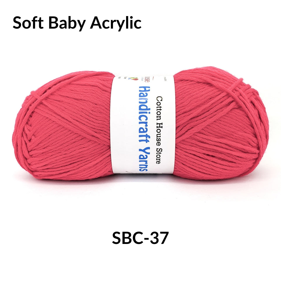 Soft Baby Acrylic 90-100g 2mm Benang Kait Yarn SBC