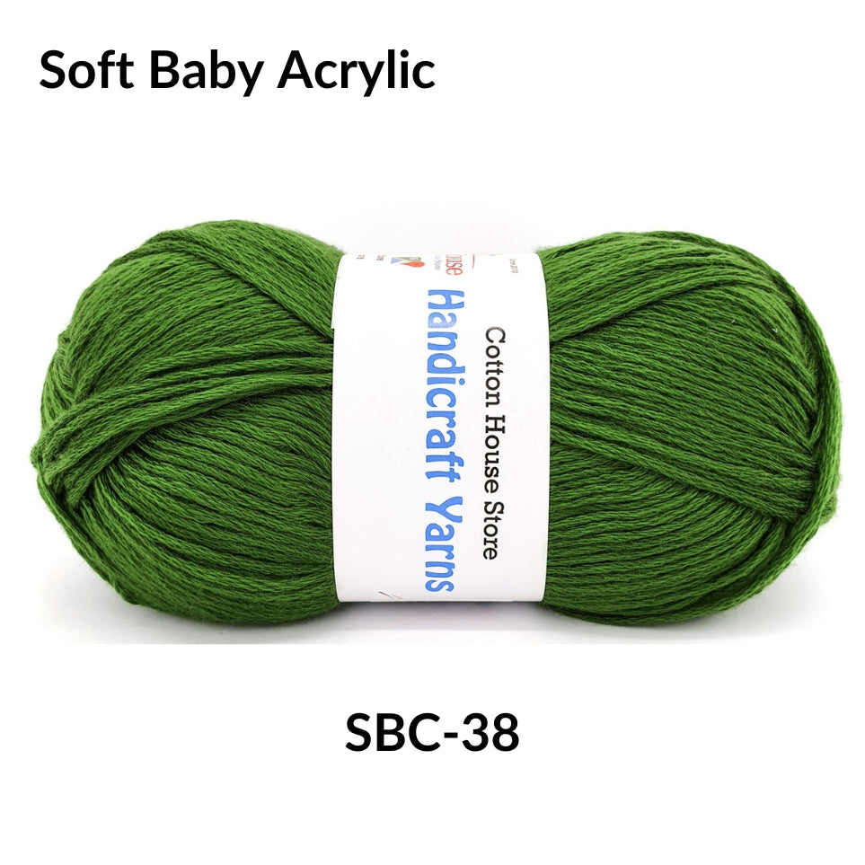 Soft Baby Acrylic 90-100g 2mm Benang Kait Yarn SBC