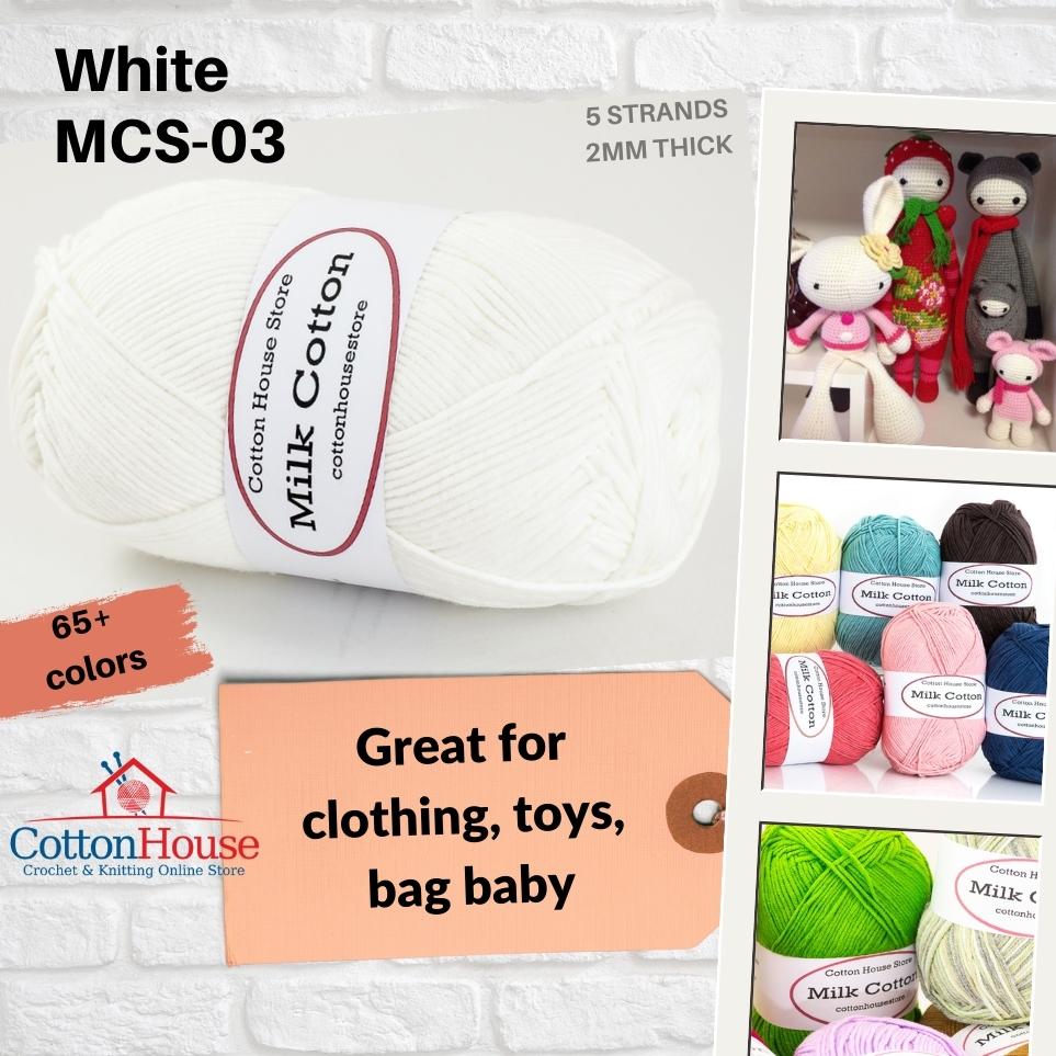 Milk Cotton Series 110-120g 5ply 2mm Amigurumi Baby Benang Kait Yarn Page01 MCS