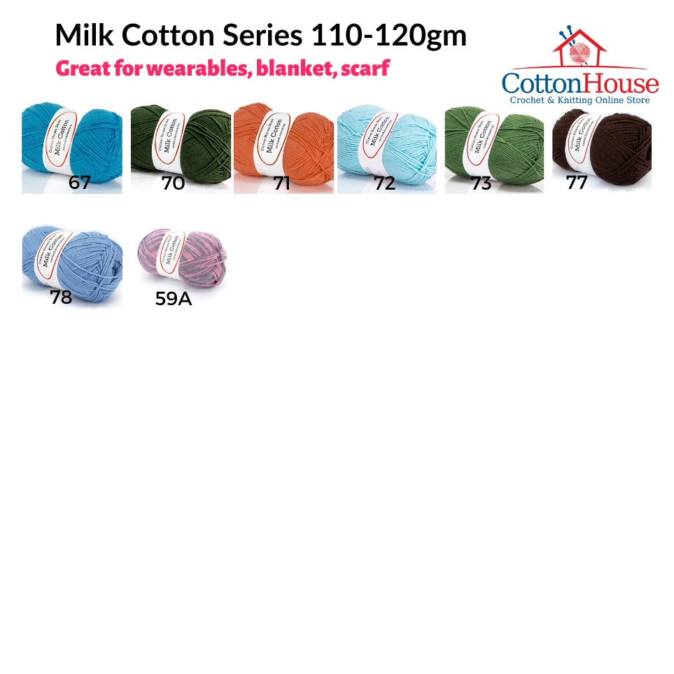 Milk Cotton Series 110-120g 5ply 2mm Amigurumi Baby Benang Kait Yarn Page02 MCS