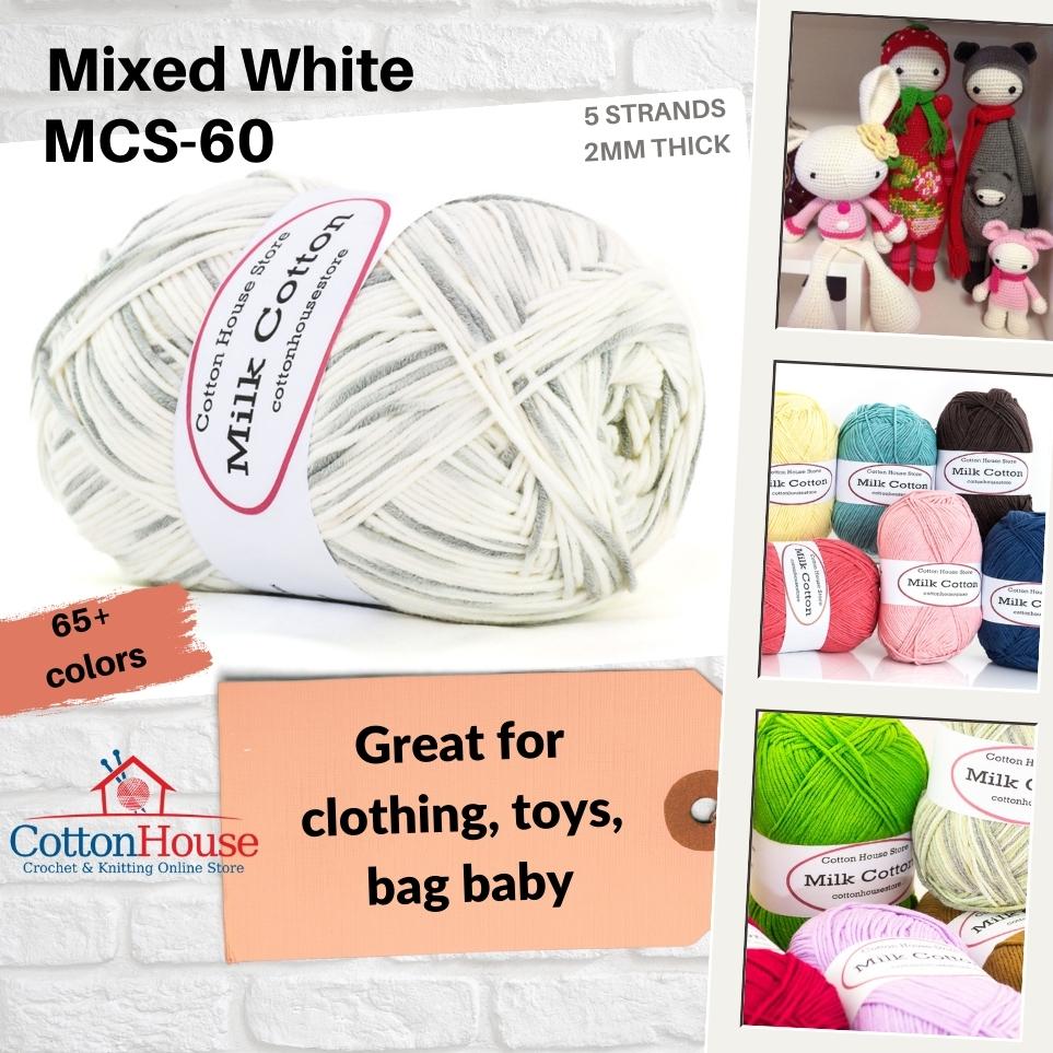 Milk Cotton Series 110-120g 5ply 2mm Amigurumi Baby Benang Kait Yarn Page02 MCS