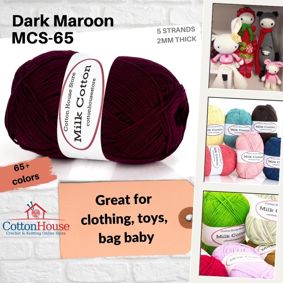 Milk Cotton Series 110-120g 5ply 2mm Amigurumi Baby Benang Kait Yarn Page02 MCS