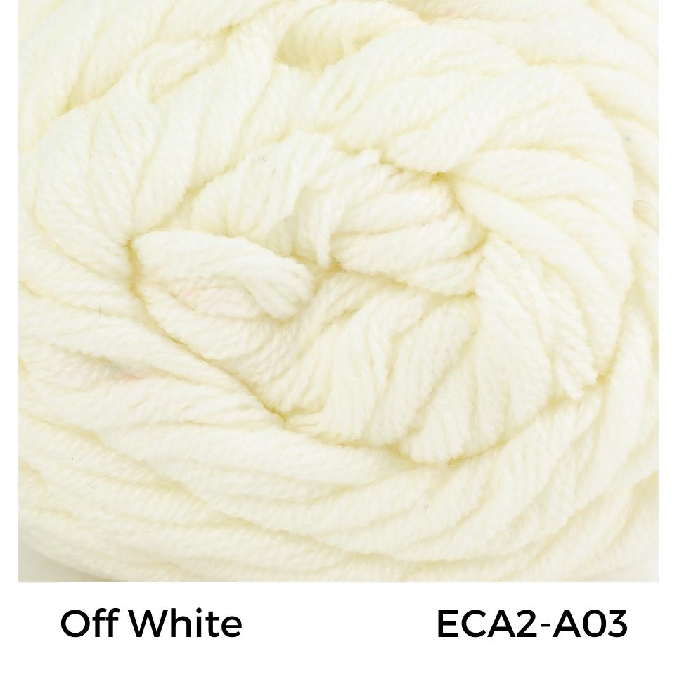 Economy Cotton 90-100g 7-8ply 4mm Tufting Benang Kait Yarn ECA2