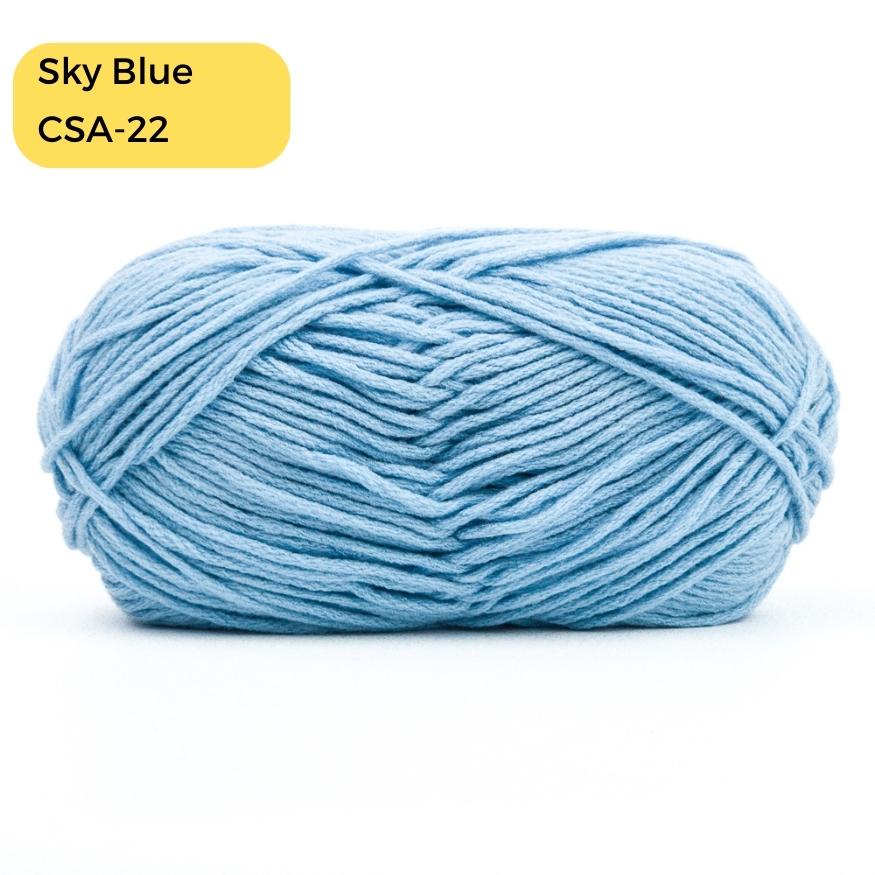 Cloud Soft Acrylic 100gm 6 ply 3mm Benang Kait Yarn CSA