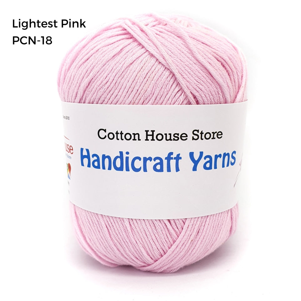 Pure Cotton 100% 1.0mm Halus Nipis 50gm Benang Kait Yarn PCN