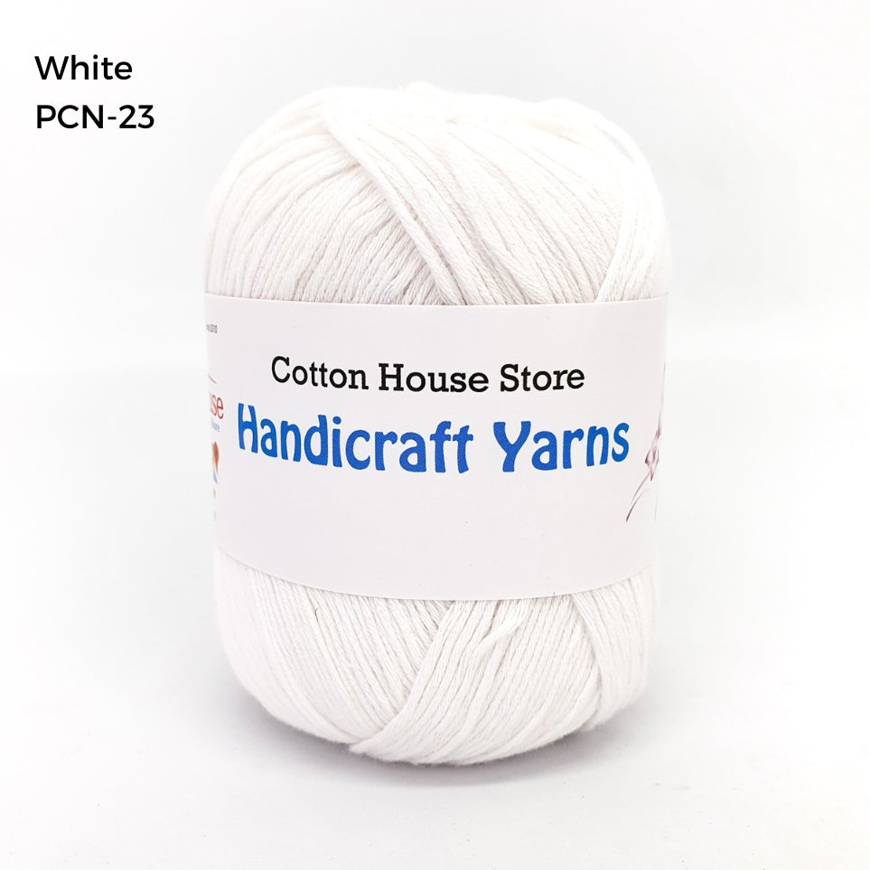 Pure Cotton 100% 1.0mm Halus Nipis 50gm Benang Kait Yarn PCN