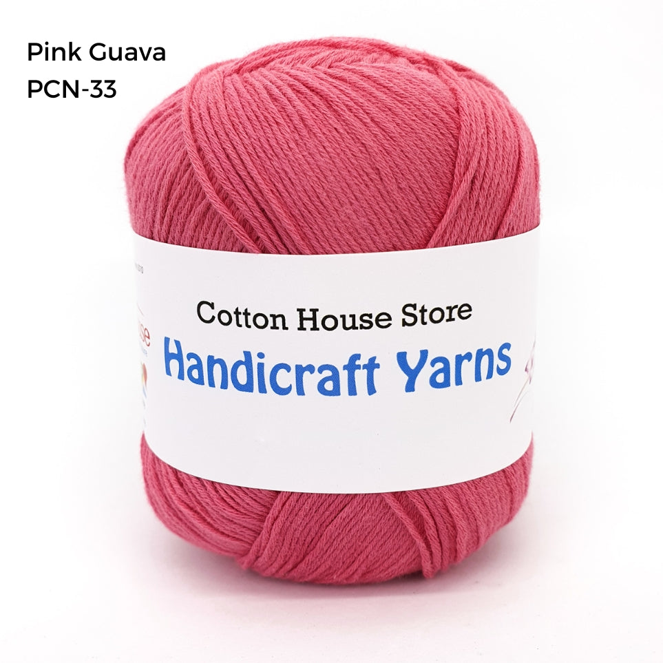 Pure Cotton 100% 1.0mm Halus Nipis 50gm Benang Kait Yarn PCN