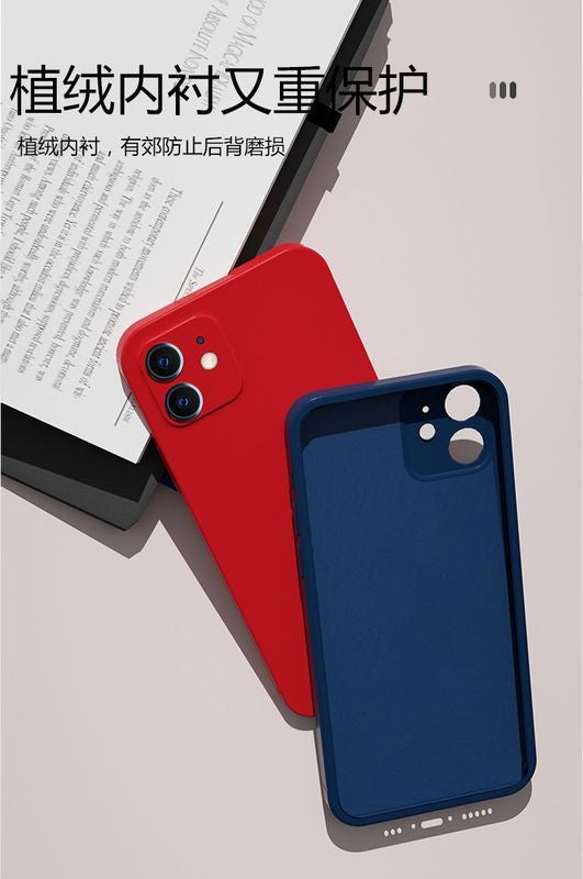 iPhone 12 iP12 12Pro 12 ProMax Silicone Case Casing Cover TPU Protection Shockproof Plain Color Apple