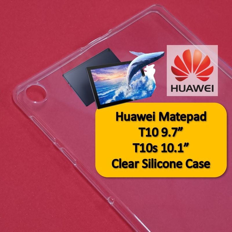 Huawei MatePad T10 9.7" T10s 10.1" 2020 Clear Silicone Case Casing Cover Tablet TPU