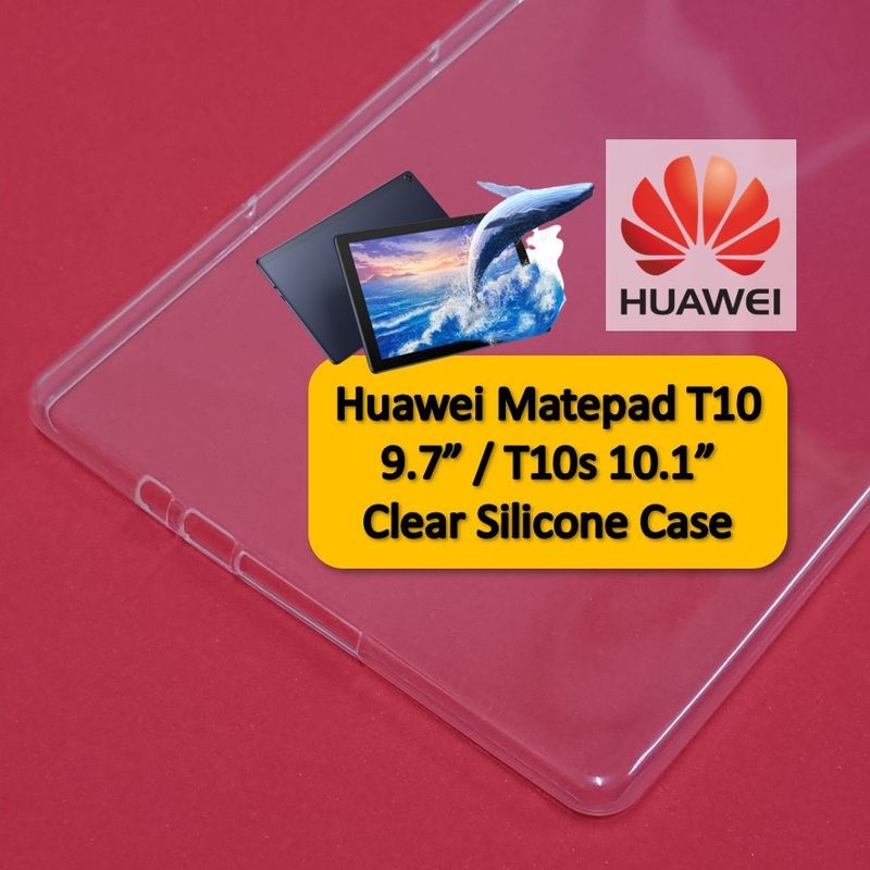 Huawei MatePad T10 9.7" T10s 10.1" 2020 Clear Silicone Case Casing Cover Tablet TPU