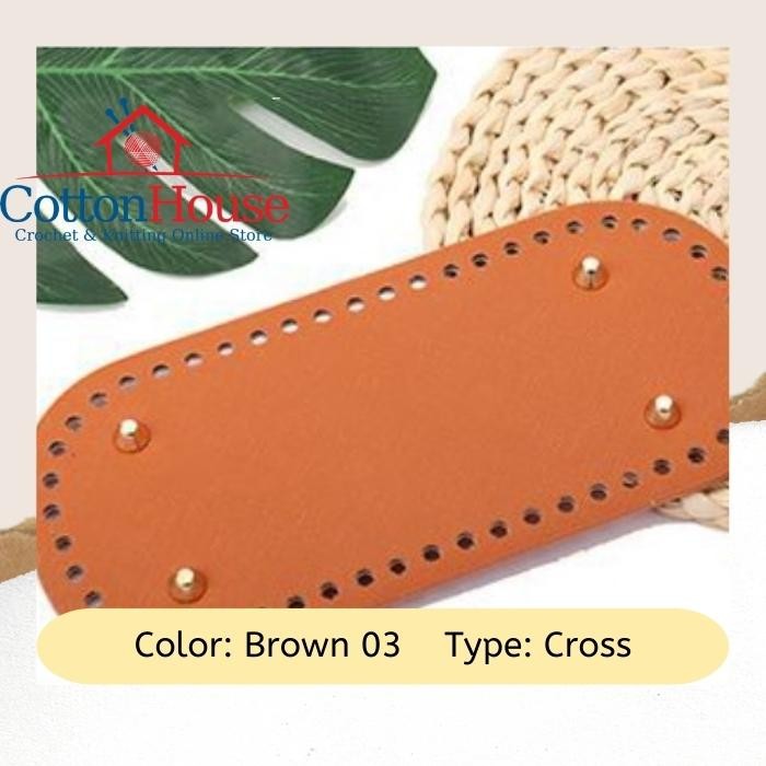 Bag Base PU Leather 22cmx10cm Imitation Leather DIY Tapak Beg Craft Making