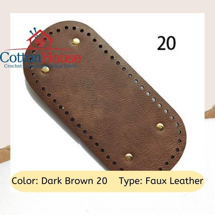 Bag Base PU Leather 22cmx10cm Imitation Leather DIY Tapak Beg Craft Making