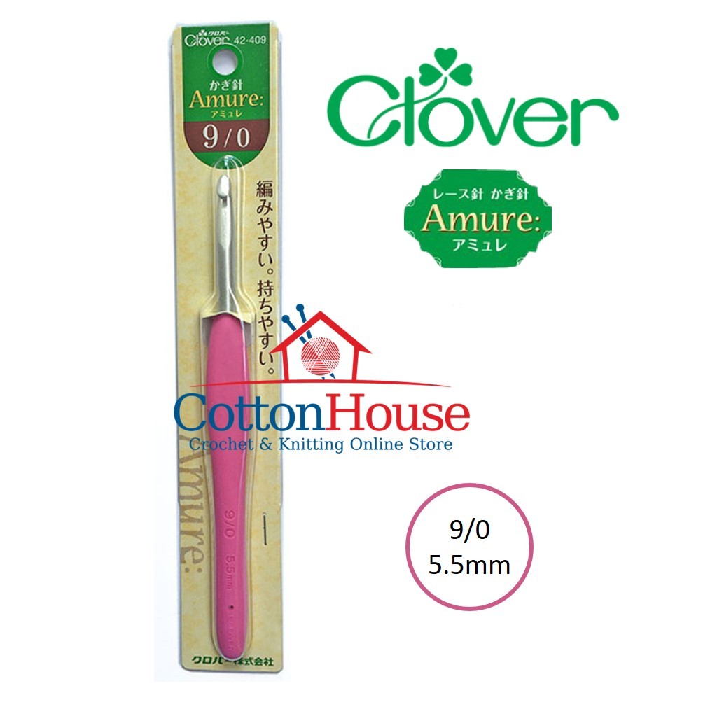 Clover Amure 2.0mm to 15.0mm Crochet Hook Single Size Original Japan