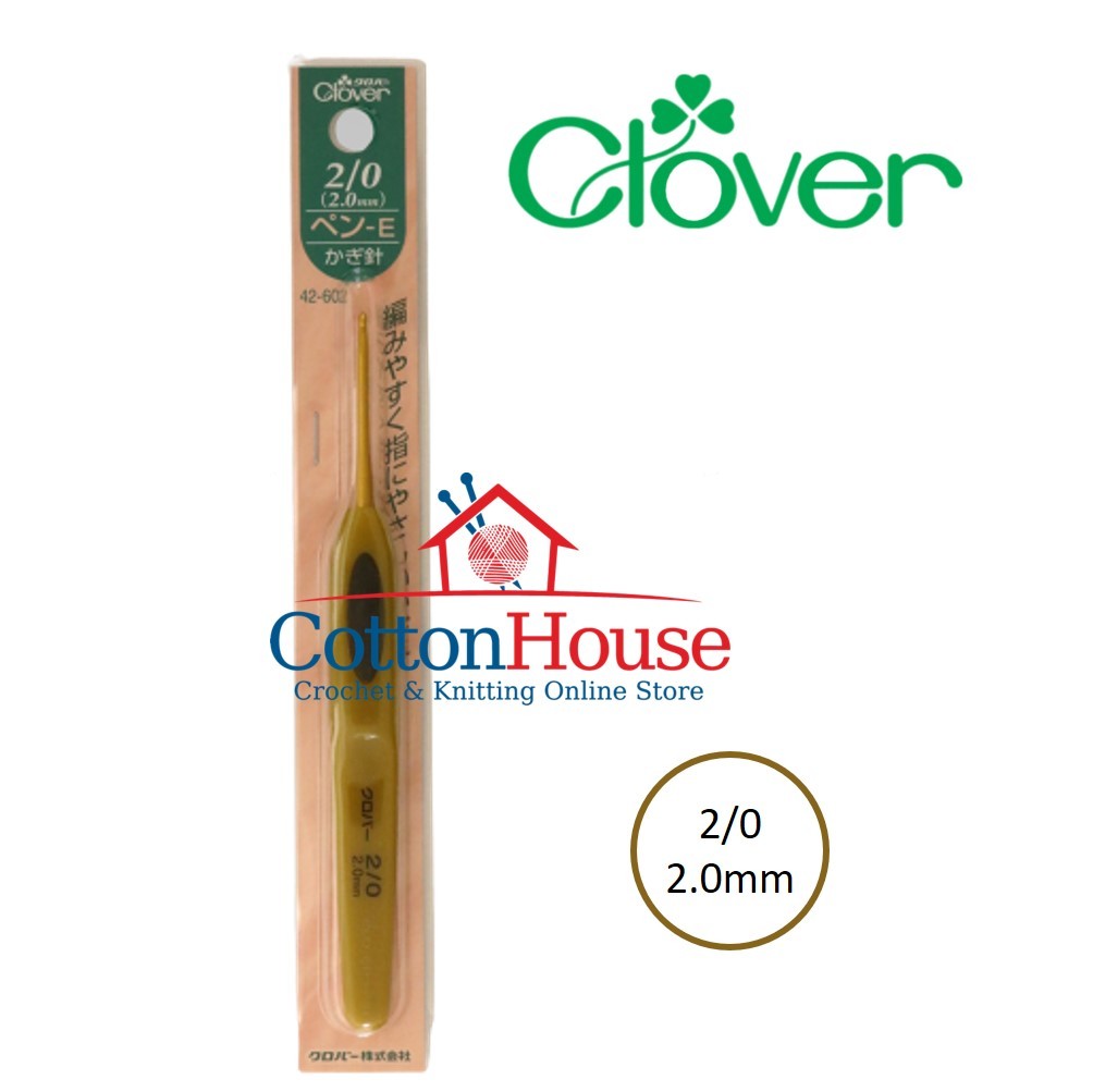 Clover Soft Touch 2.0mm to 6.0mm Crochet Hook Single Size Original Japan