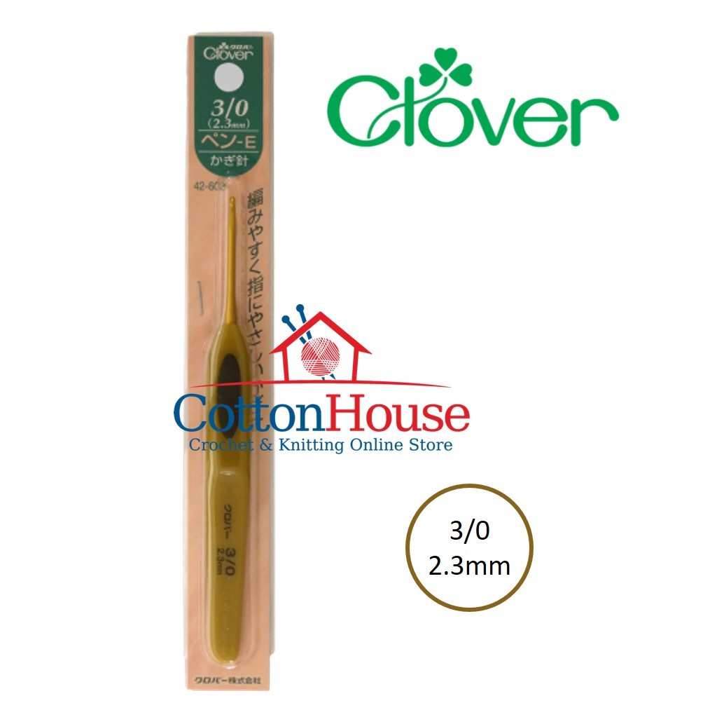 Clover Soft Touch 2.0mm to 6.0mm Crochet Hook Single Size Original Japan