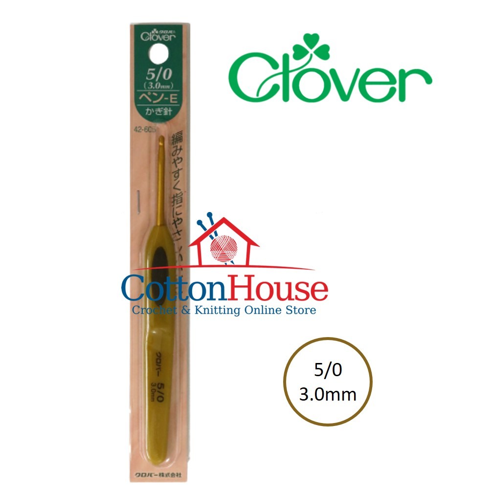 Clover Soft Touch 2.0mm to 6.0mm Crochet Hook Single Size Original Japan