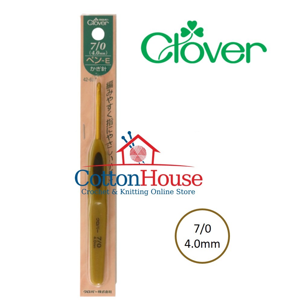 Clover Soft Touch 2.0mm to 6.0mm Crochet Hook Single Size Original Japan