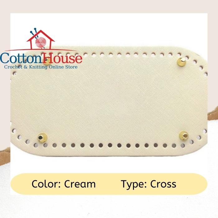Bag Base PU Leather 25cmx12cm Imitation Leather DIY Tapak Beg Craft Making