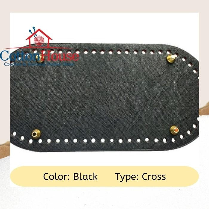 Bag Base PU Leather 25cmx12cm Imitation Leather DIY Tapak Beg Craft Making