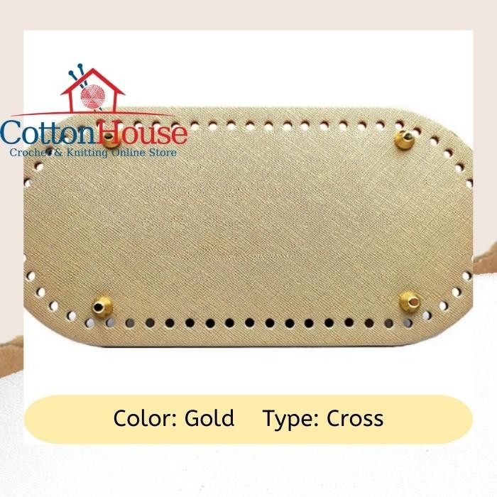 Bag Base PU Leather 25cmx12cm Imitation Leather DIY Tapak Beg Craft Making