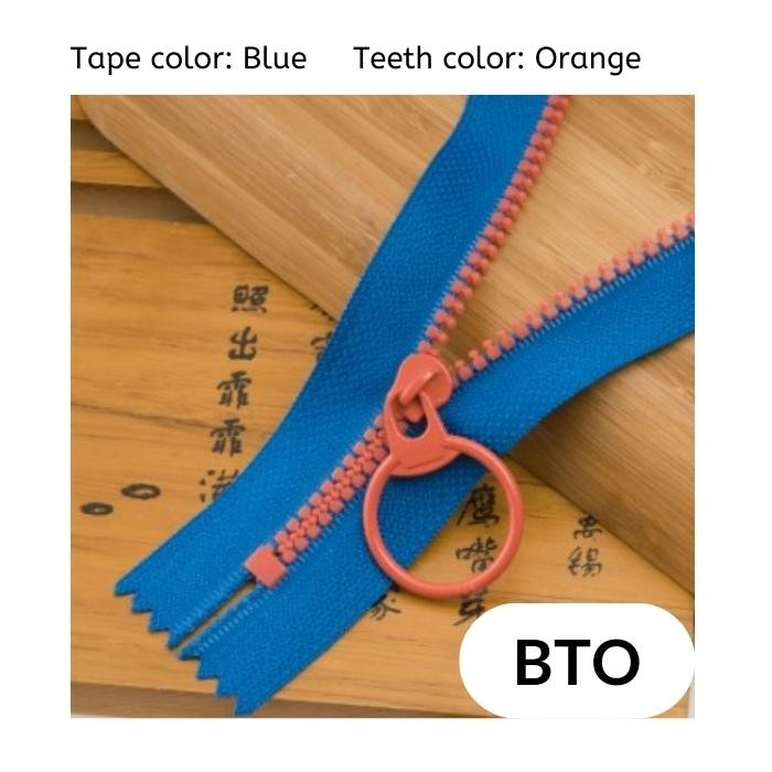 Colorful Zipper 14" (35cm) Plastic Pull Teeth Close End Zip Jahit DIY Sewing
