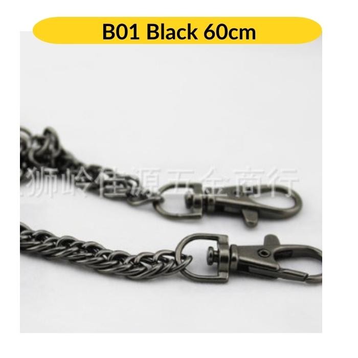 Purse Chain Handle Metal Gold Silver Black Tone DIY Bag Making Beg