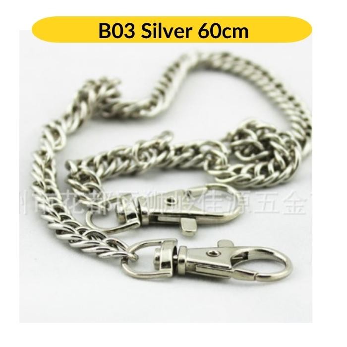 Purse Chain Handle Metal Gold Silver Black Tone DIY Bag Making Beg