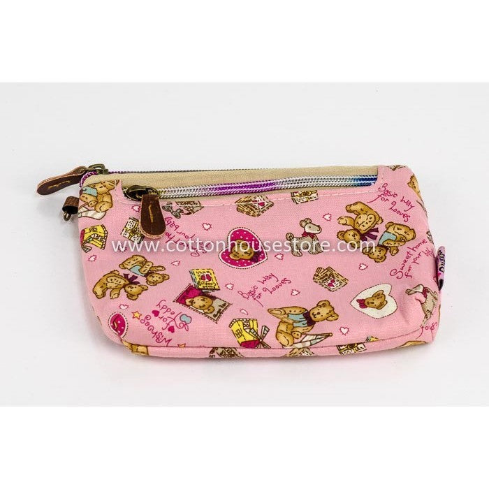 Small Bag Cotton 5 in x 7.5 in 3-Compartments Design 001
