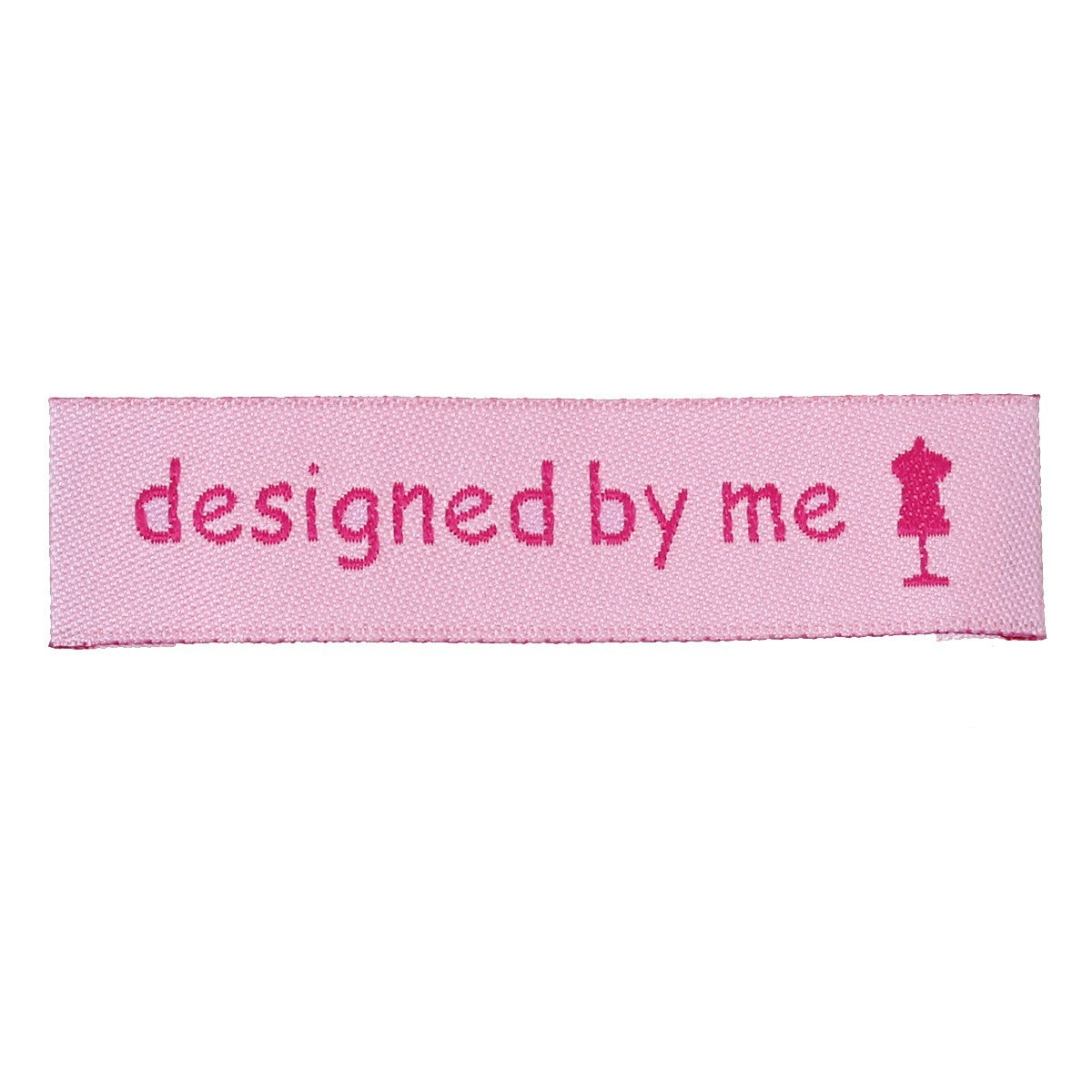 Labels Pink "designed by me" 60mm x 15mm